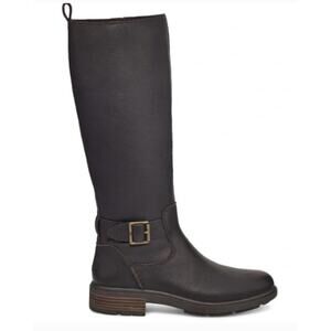 UGG 1123491 Harrison Brown Leather Waterproof Tall Boots Riding Equestrian, 8.5